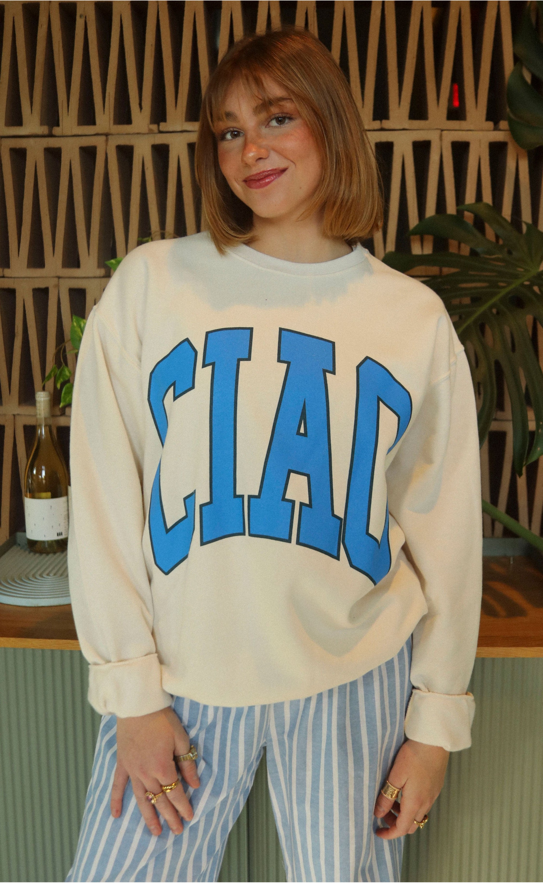 Wrap Yourself in Cozy Elegance with the Minimalist Ciao Sweatshirt